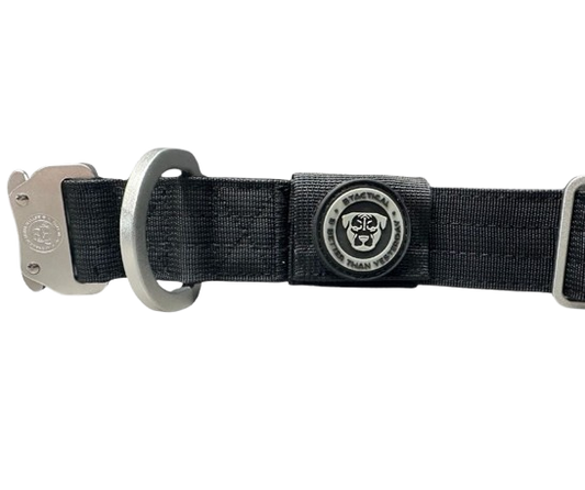 4cm Tactical Tracker Collar Midnight Black