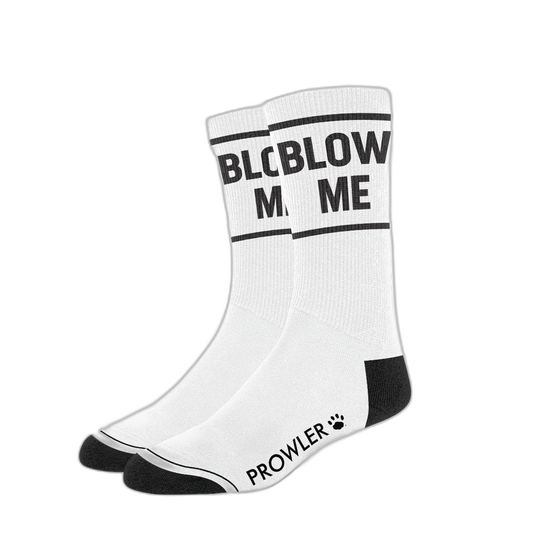 Prowler RED Blow Me Socks White Black