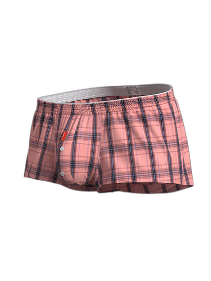 2 Pack Men's Supportive Large Pouch Odor-Resistant Antibacterial Seamless Boxer Shorts