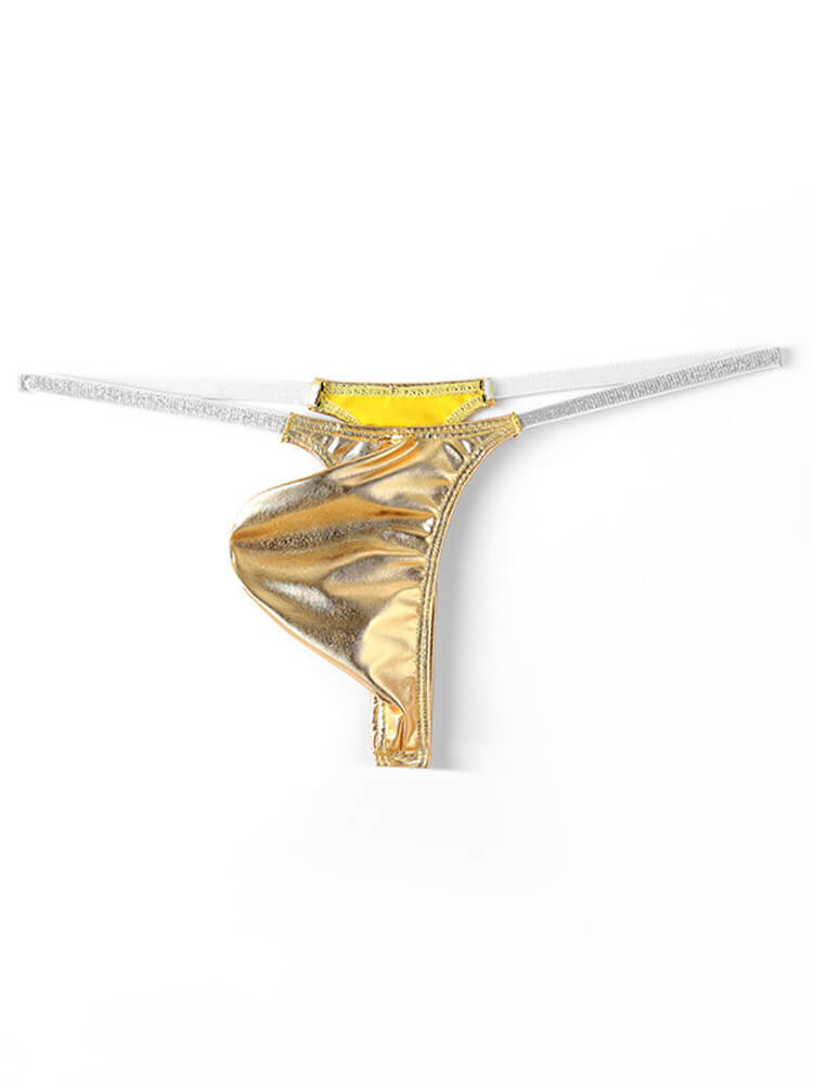 Men's Sexy Thin Strap Pouch Polyester Thong