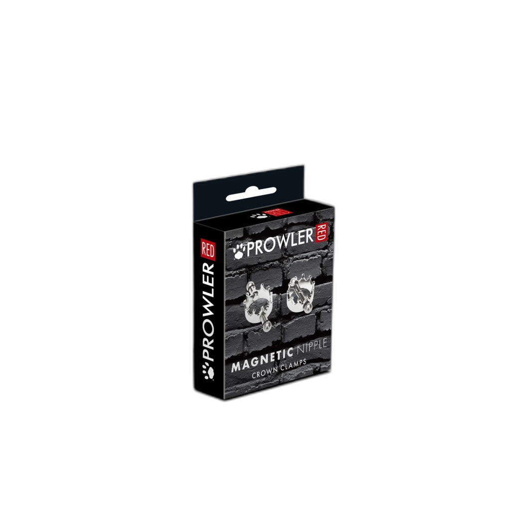 Prowler RED Magnetic Nipple Crown Clamps 2 Piece Set Silver