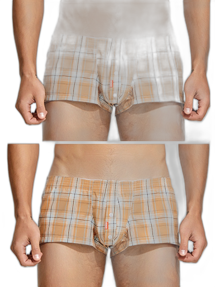 2 Pack Men's Plaid Lounge Shorts, Stylish and Breathable Sleep Trunks