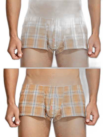 2 Pack Men's Plaid Lounge Shorts, Stylish and Breathable Sleep Trunks