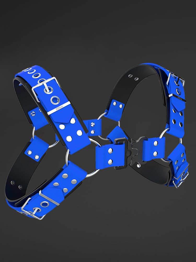 Men's Tactical Buckle Double-Layer Silicone Chest Belt