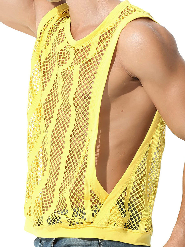 Men's Casual Hollow Out Sexy Tank Top