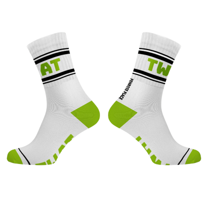 TWAT Cotton Crew Socks Mid-length