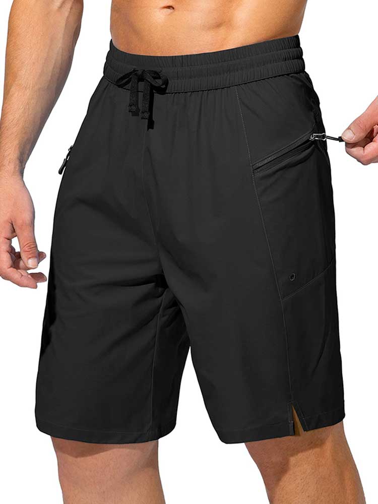 Men's Sexy Quick-Dry Solid Drawstring Beach Shorts