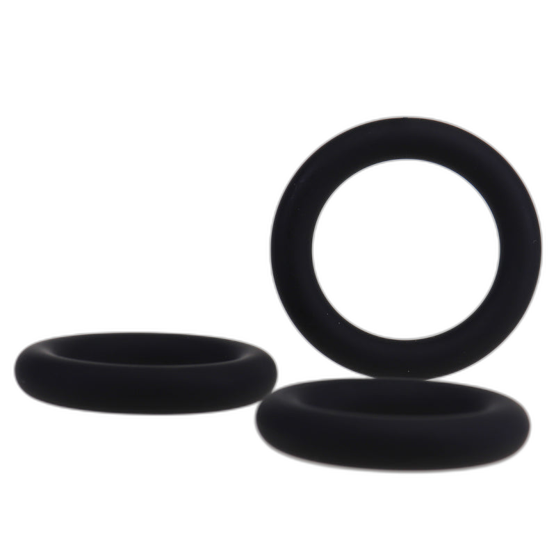 ruff GEAR Pure Silicone Stretch Cock Ring Set Blue