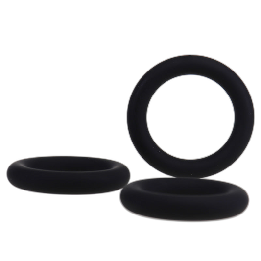 ruff GEAR Pure Silicone Stretch Cock Ring Set Blue