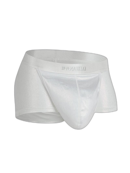 Men's Metallic Glossy Big Pouch Boxer with Fly