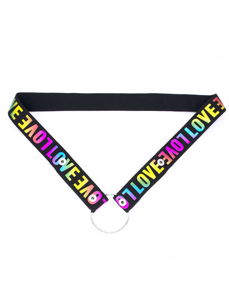 Men's Chastity Lock Elastic Auxiliary Belt