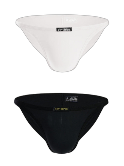 2 Pack U Convex Soft Low Waist Bikini Underwear