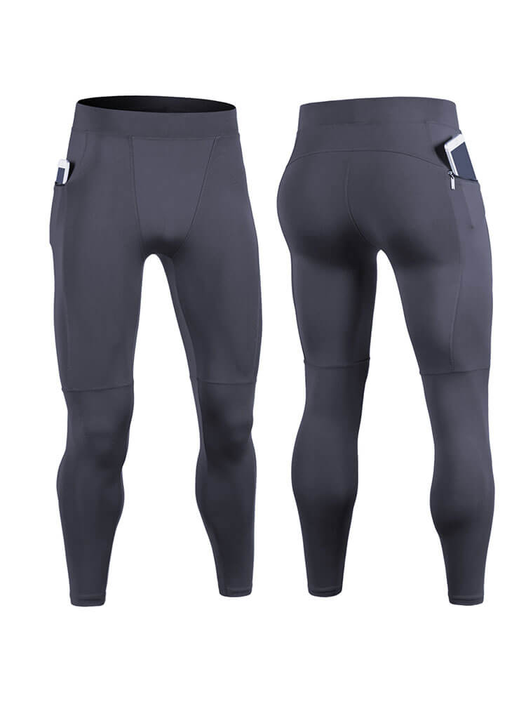 Men's Solid Color Quick-Drying Sports Tight Pants