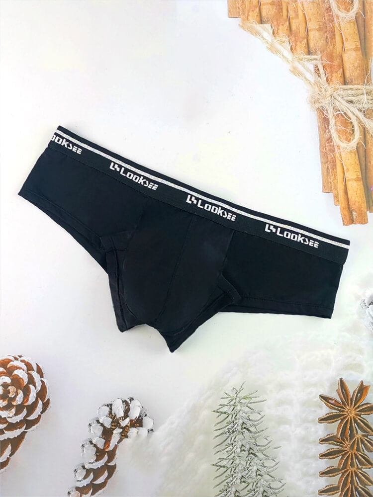 Men's Sexy Mid-Rise Breathable Ice Silk Boxer Briefs