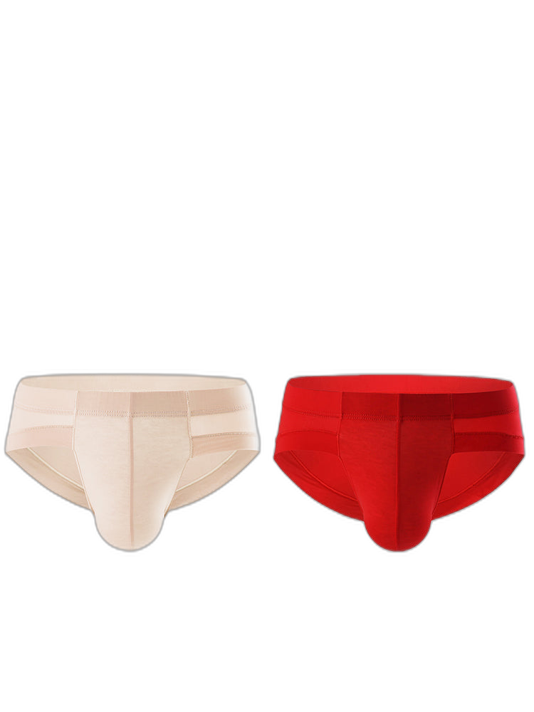 3 Pack Summer Men's Brief With Support Pouch
