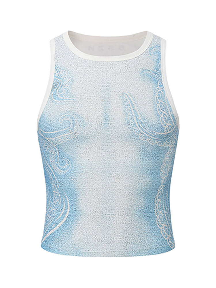 Men's Sexy Deep-Sea Tentacle Print Athletic Vest