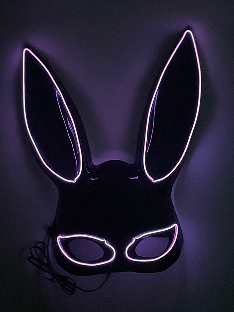 Led Half Face Bunny Mask