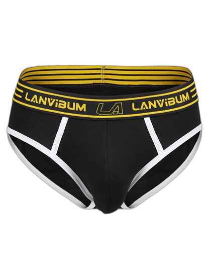 Men’s Spliced Color Pouch Briefs