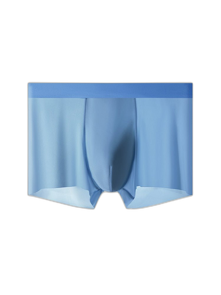 4-Pack Men's Stretch Fit Anti-Odor Seamless Ice Silk Trunks