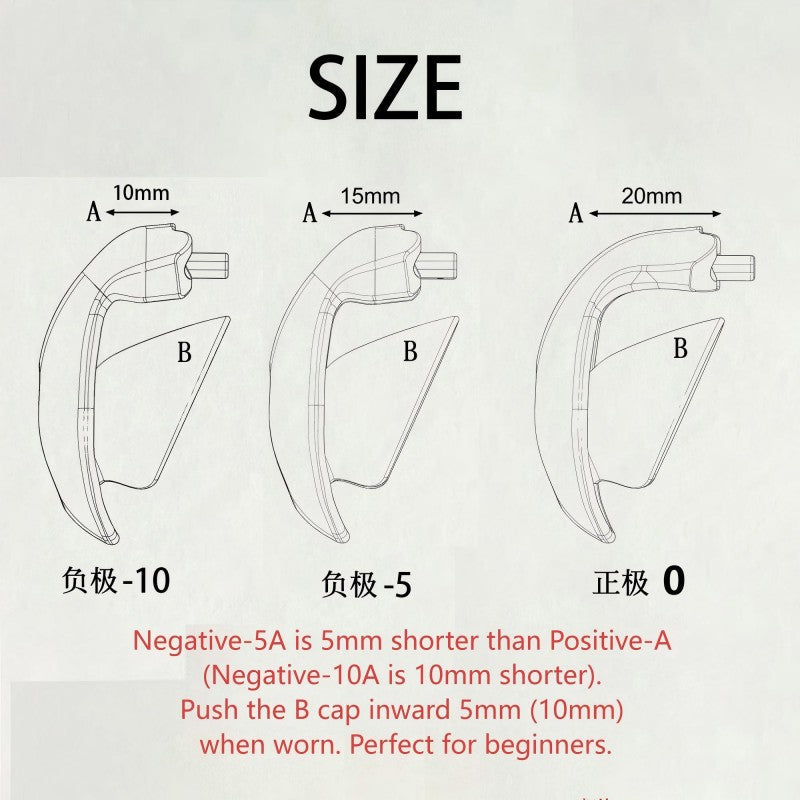 Inverted Chastity Lock – Plastic TSA-Safe, Negative/Positive Sizes