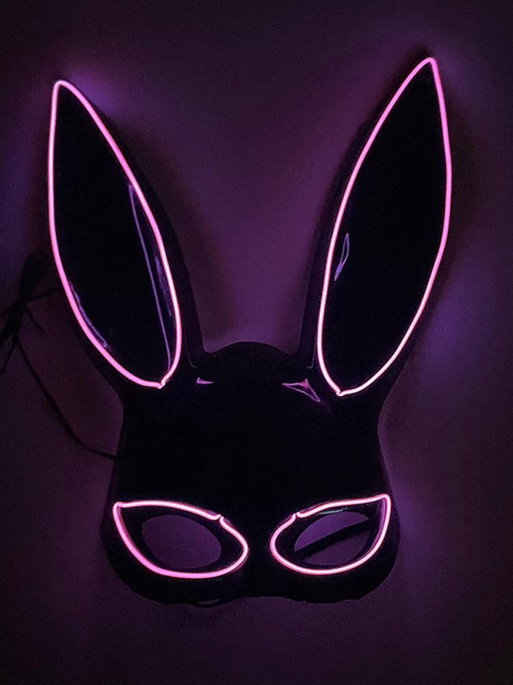 Led Half Face Bunny Mask