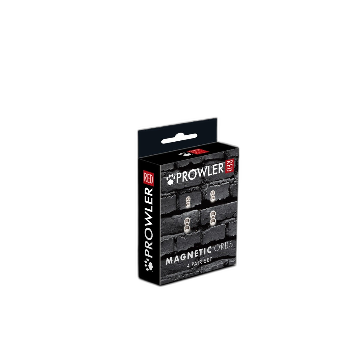 Prowler RED Magnetic Nipple Orbs 4 Piece Set Silver