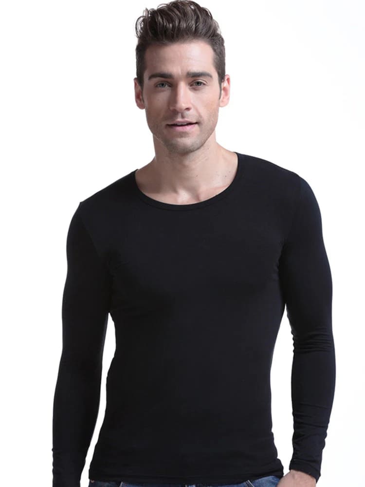 Men's Ultra Soft Low Cut V-Neck Thermal Shirt
