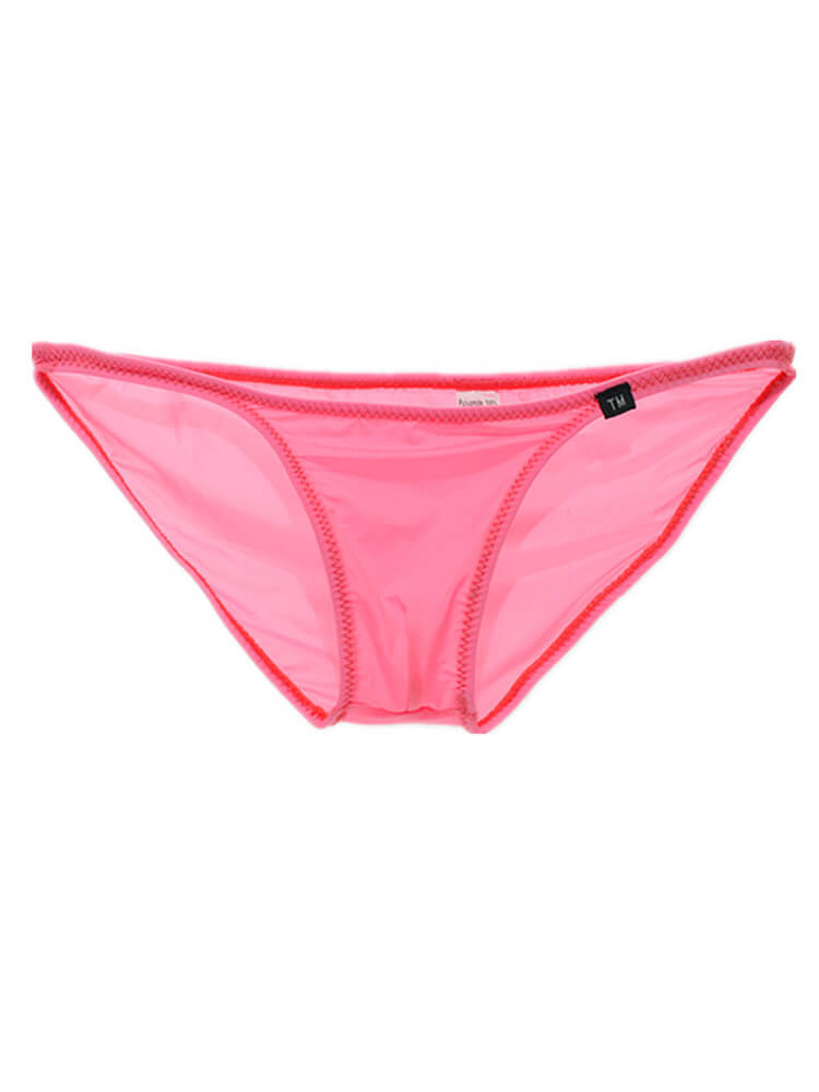 Men's Simple Solid Color Low Waist Thin Briefs