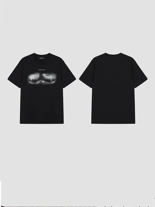 Men's Sports Nipple Studs Design Stretch T-shirt