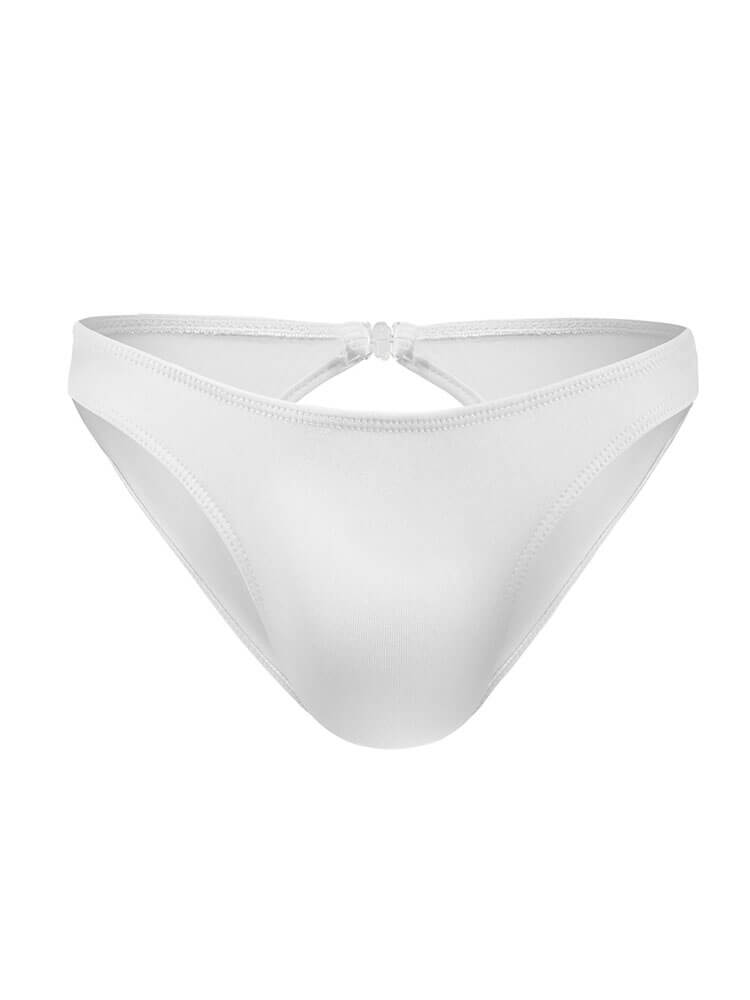 Men's Sexy Solid Color Hip-baring Briefs