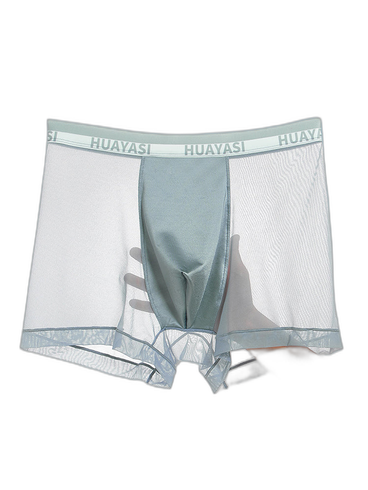 3 Pack Men's Ice Silk Seamless Breathable Quick-Drying Trunks