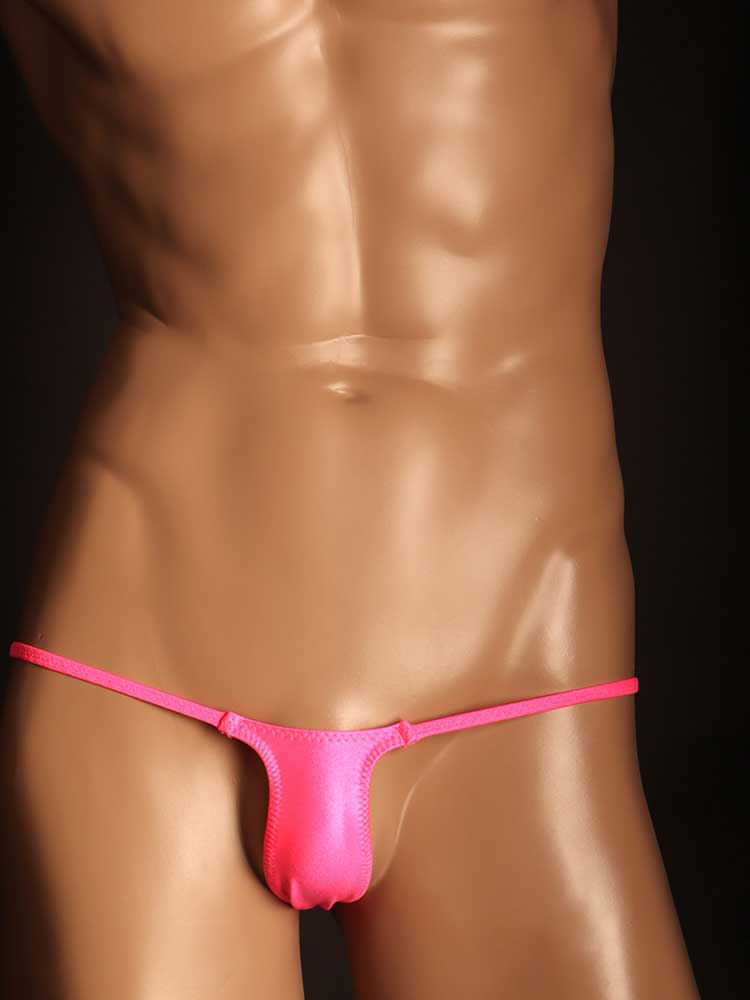 Men's Sexy Thin Elastic Low-Rise Without Pouch Thong