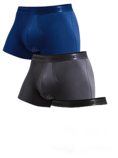3 Pack Men's Separated Pouch Mesh Support Trunks