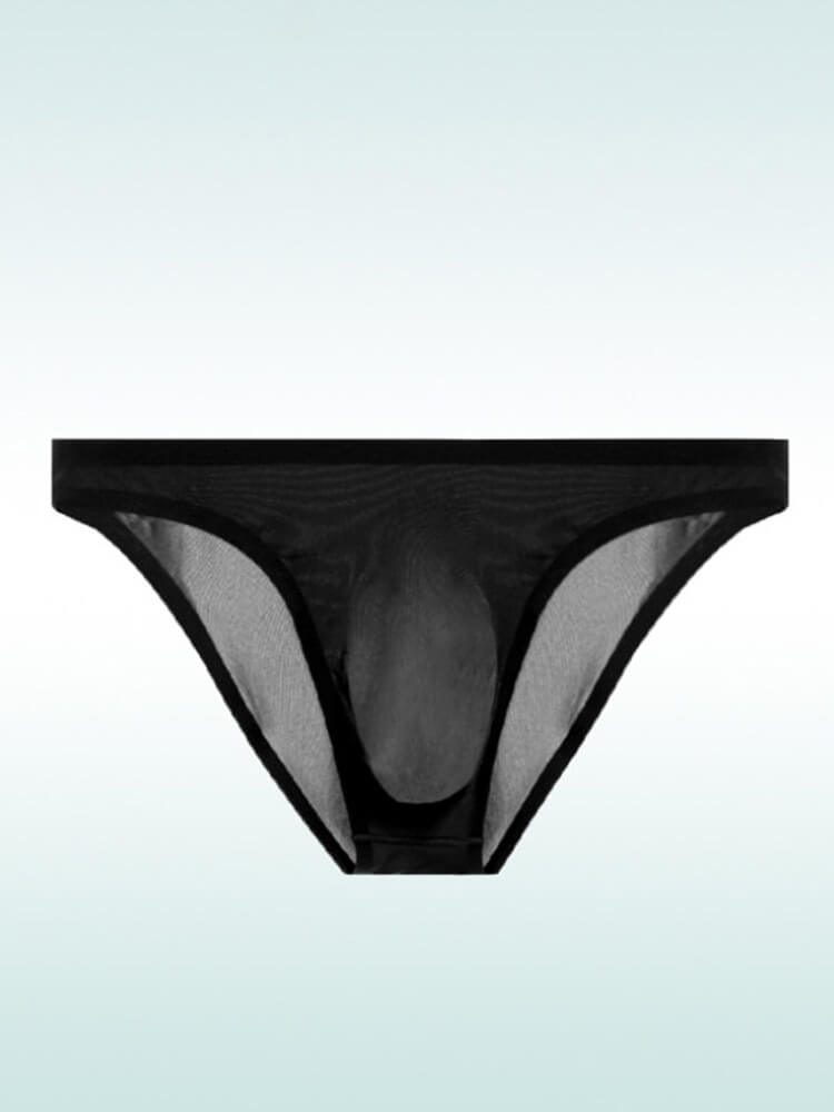 Men's Sexy Sheer Seamless Nylon Briefs