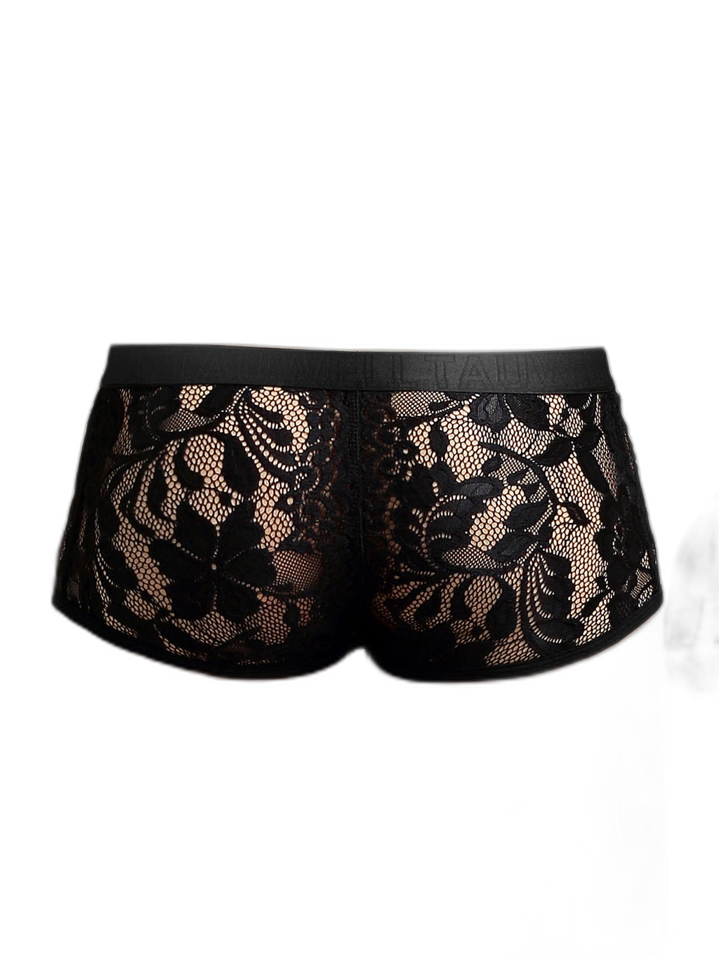 Men's Sexy Lace Semi-Sheer Trunks