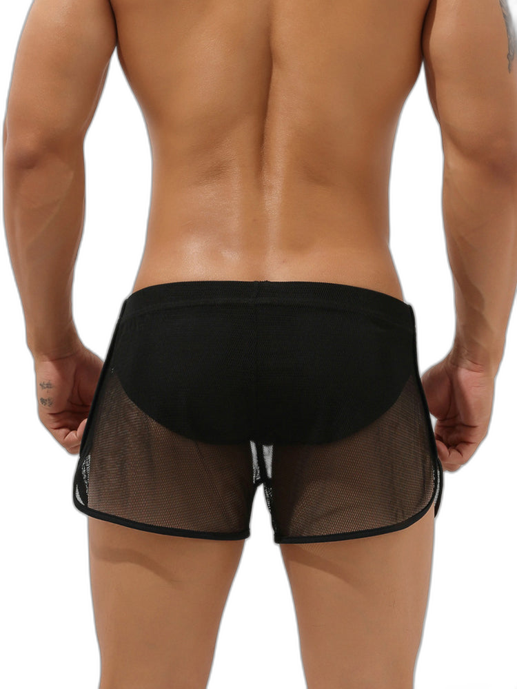 Men’s Sexy See Through Mesh Boxer Shorts