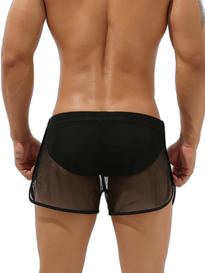 Men’s Sexy See Through Mesh Boxer Shorts