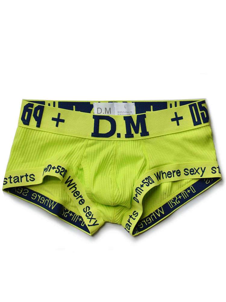 D.M Low Waist Sexy Cotton Comfort Capsule Boxer Briefs