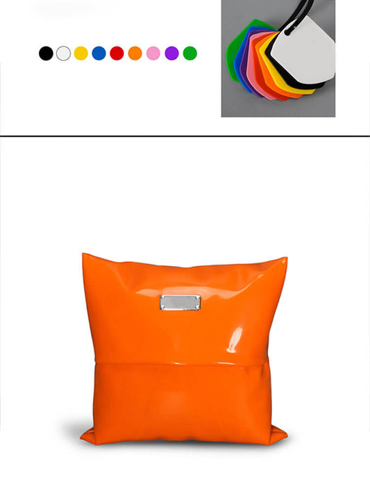 Glossy Silicone Fetish Square Throw Pillow