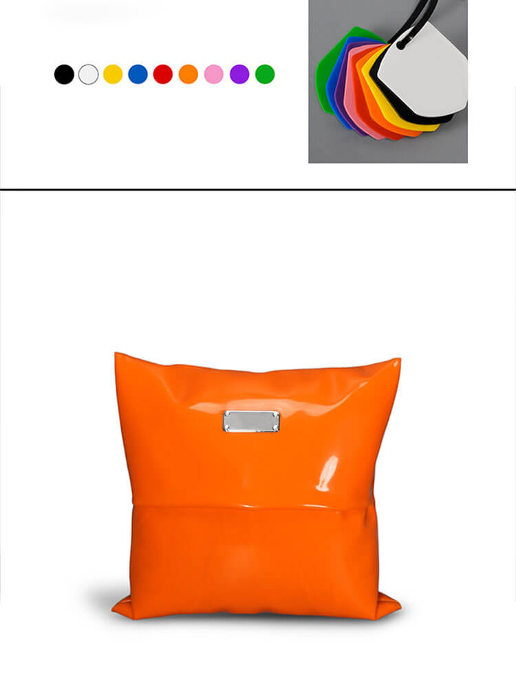 Glossy Silicone Fetish Square Throw Pillow