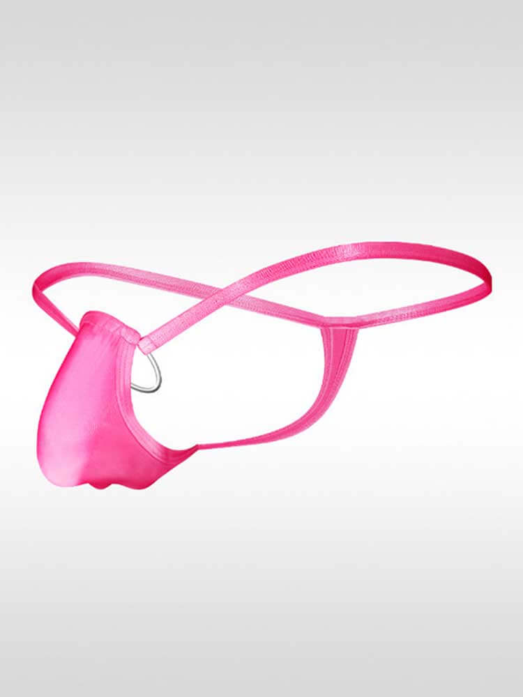 Men's Sexy Strappy Seamless O-Ring Bikini Thong