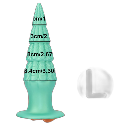Christmas Tree Dildo - Silicone Butt Plug with Unique Layered Design - 3 Sizes