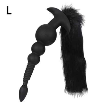 Rama - Silicone Anal Beads  - 3 Anal Balls With Tail - Anal Trainer
