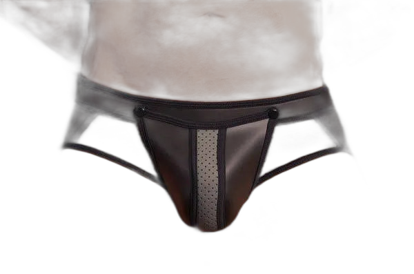 Mr S Leather Neo Air Mesh All Access Brief | Black/Grey