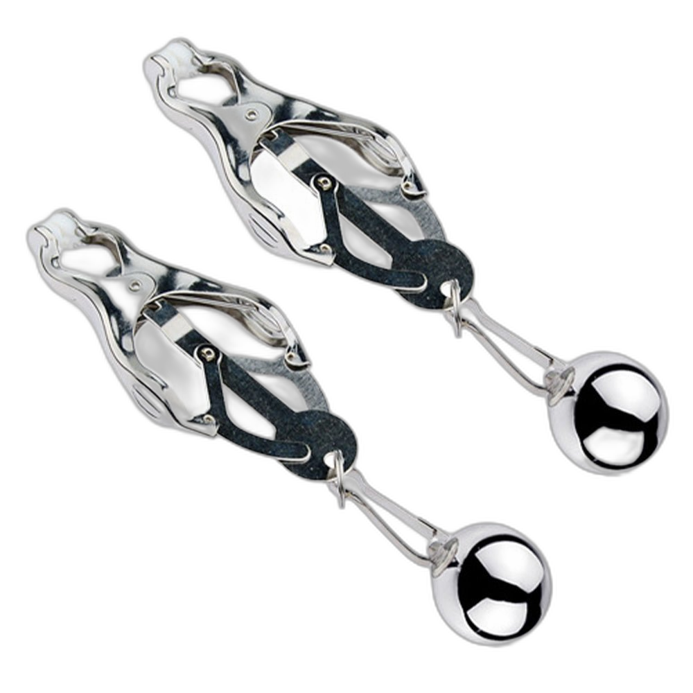 ruff GEAR Weighted Clover Nipple Clamps Silver