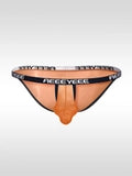 Men's Sexy High-Cut Low-Rise Transparent Briefs