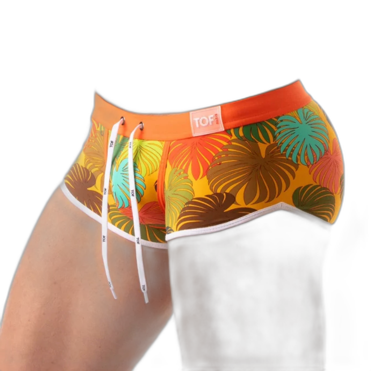 TOF Paris Floral Swim Trunks Yellow