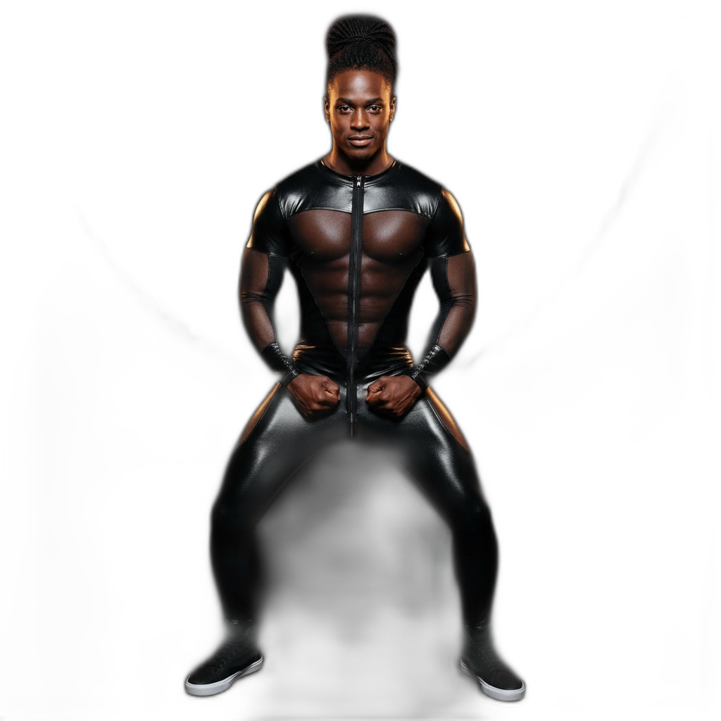 PVC Leather Mesh Kink Bodysuit
