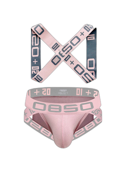 Men's Ultra-Soft Cotton Supportive Fit Activewear Shoulder Strap & Underwear