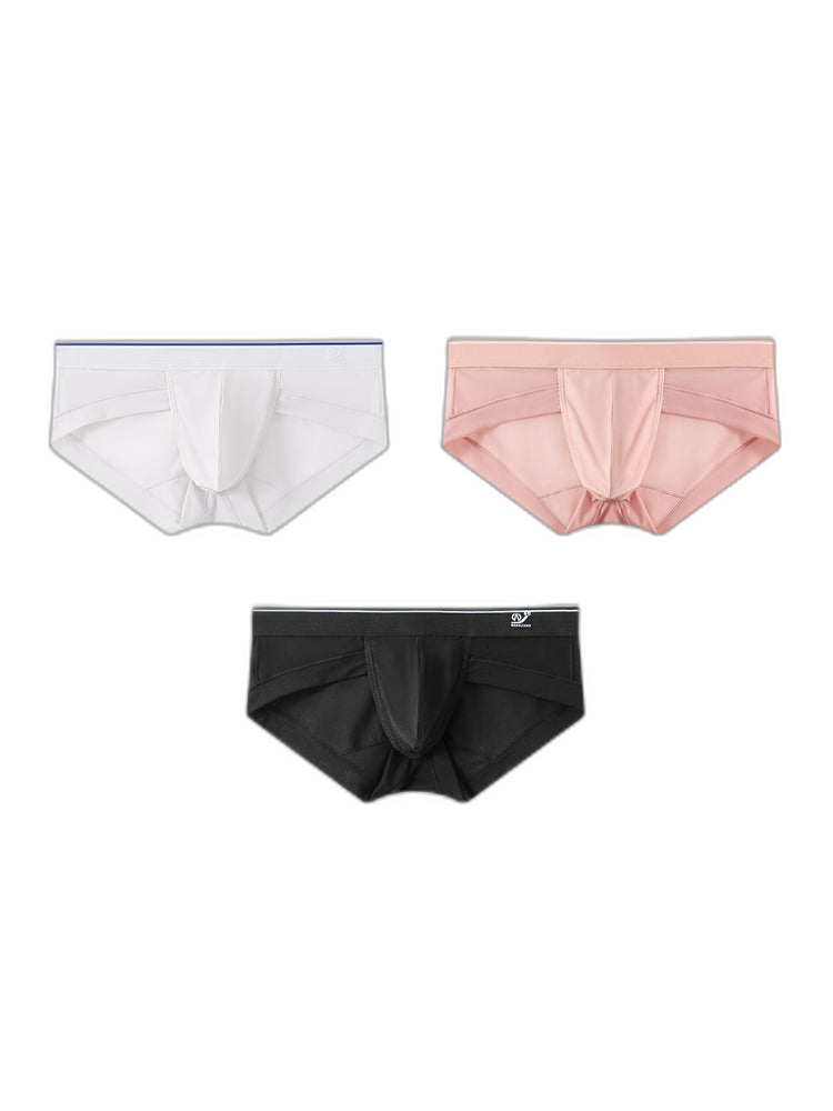 3 Pack Comfy U Convex Pouch Briefs For Men